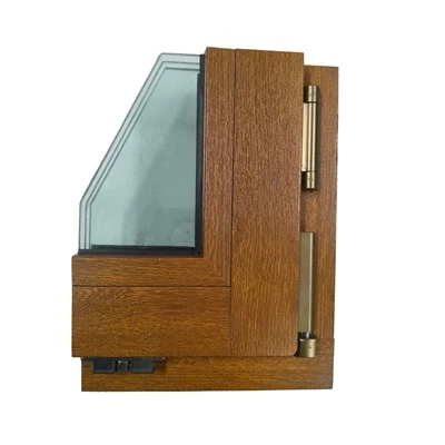 Hochwertige UPVC-Schiebefenster (Holzoptik)